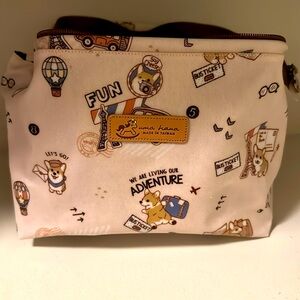 Waterproof Corgi Large Opening Makeup Cosmetic Bag